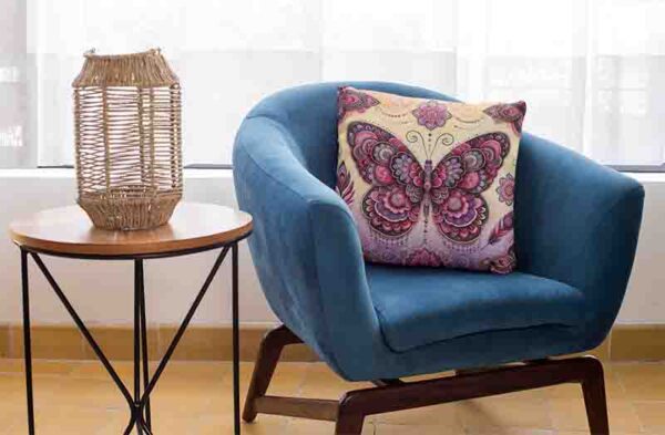 Cojines grandes para sala con mariposas Mod.Alas del Corazón - Image 3