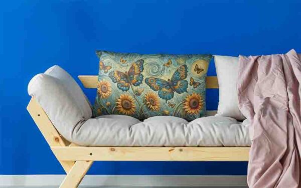 fundas almohadas decorativas para cama mariposas aesthetic  Mod.Aleteo Celestial