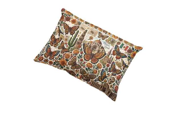 Funda para almohada mariposas decoracion Mod.Aleteo Mexicano - Image 3