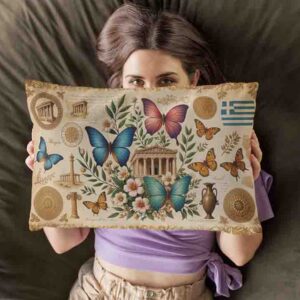 Cubre almohadas mariposas decorativas Mod.Aleteo Olímpico