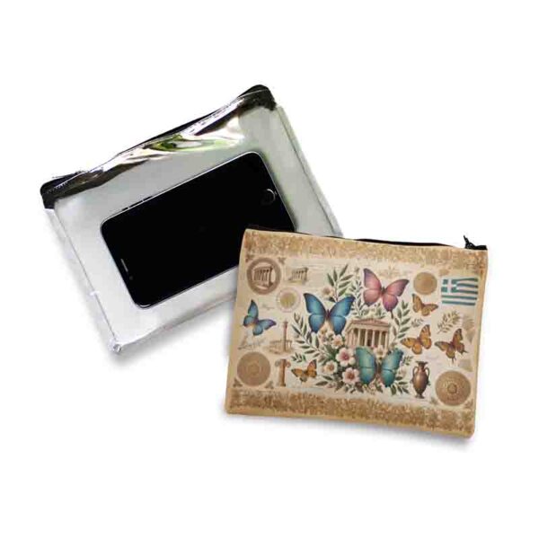 Bolsa cosmetiquera translucida con mariposas Mod.Aleteo Olímpico - Image 2