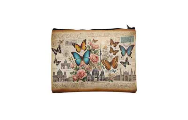 Cosmetiquera transparente de mariposas vintage Mod.Aleteo en Berlín - Image 3