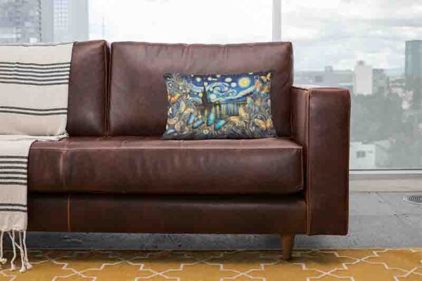 funda de almohada mariposas aesthetic Mod.Aleteo en la Noche Estrellada - Image 2