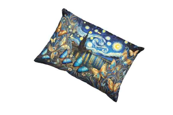 funda de almohada mariposas aesthetic Mod.Aleteo en la Noche Estrellada