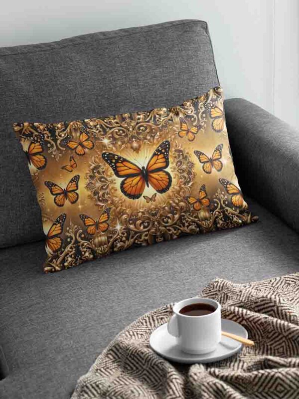 funda para almohada mariposas decoracion Mod.Brillo Monarca