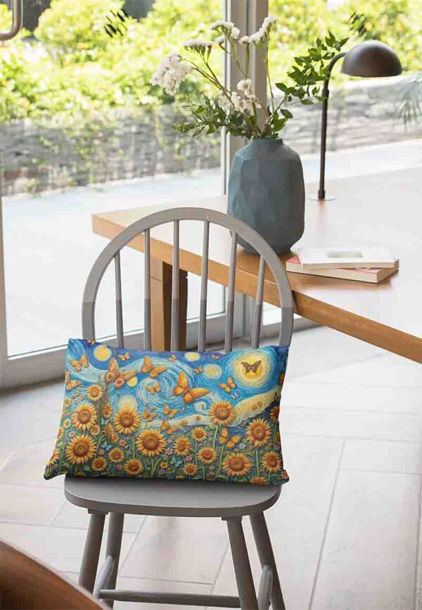funda para almohada mariposas decoracion Mod.Campos de Sol y Sueños - Image 2