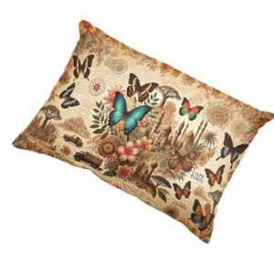 Protector de almohada decoracion de mariposas Mod.Danza de los Oasis