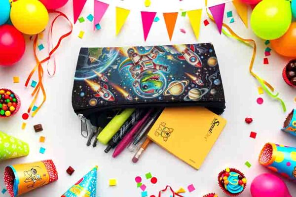 Lapiceras para dulceros recuerdos para fiestas infantiles MOD.Dino Espacial