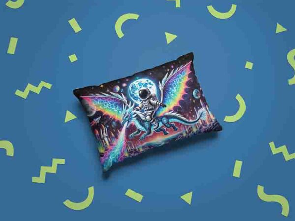 Protector de almohada astronauta decoracion Mod.Dragón del Cosmos - Image 2
