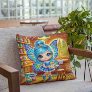 Cojines decorativos para sala de mariposas Mod.Dulce Hada Azul