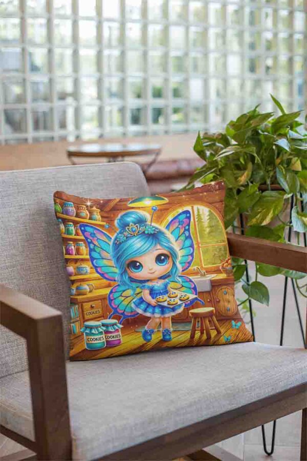 Cojines decorativos para sala de mariposas Mod.Dulce Hada Azul
