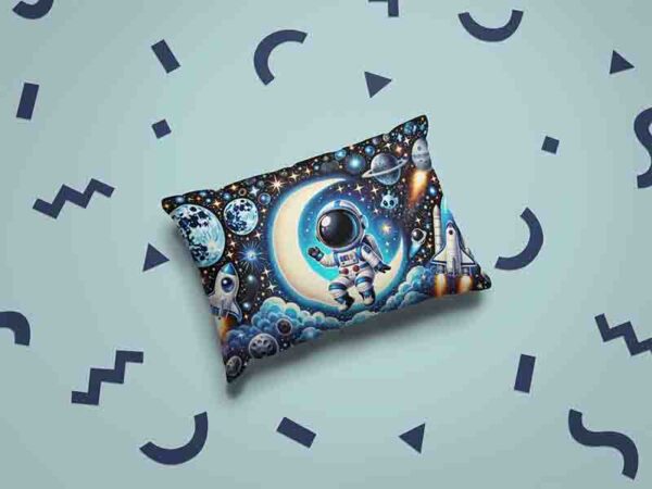 Fundas decorativas para almohadas decoracion astronauta Mod.El Pequeño Explorador - Image 2
