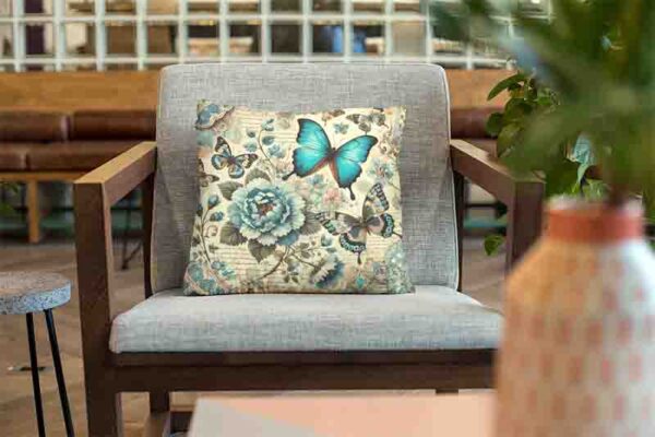 Cojines decorativos para sala de mariposas Mod.Encanto de Época - Image 4