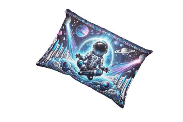 Funda para almohada larga tematica astronauta Mod.Equilibrio Galáctico - Image 3