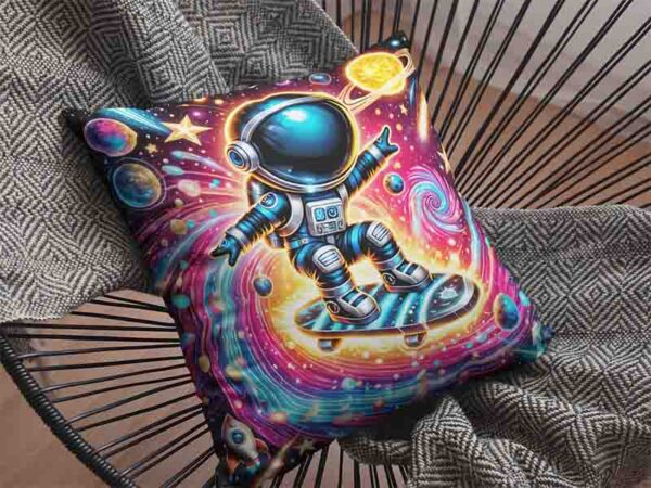 Cojin decorativo cama temática espacial Mod.Explorador Interestelar