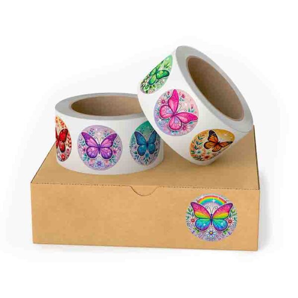 Etiquetas de mariposa Infantiles para recuerdo fiesta 10pz - Image 5