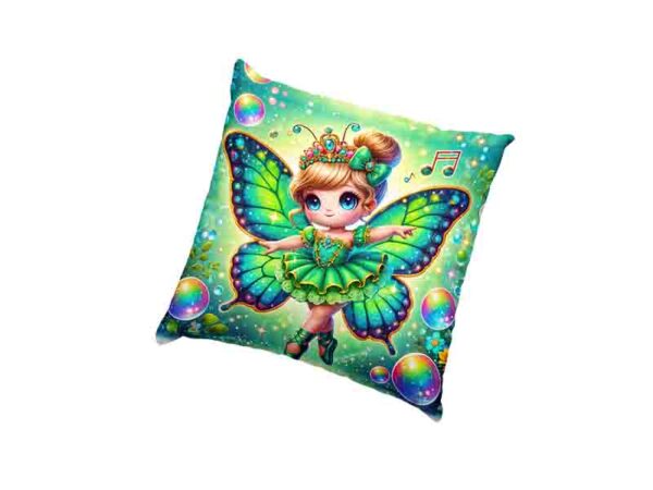 Cojines para sala modernos decoración de mariposas Mod.Hada de la Suerte - Image 3