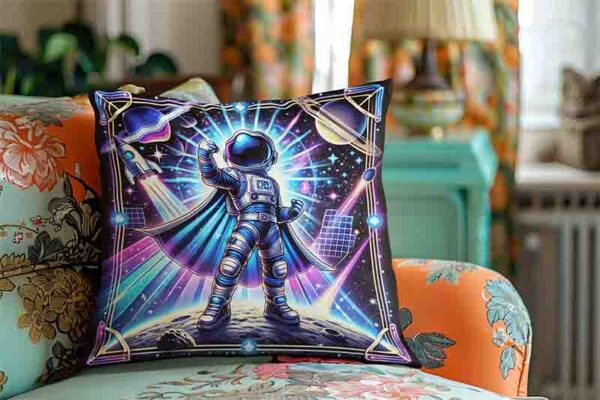 Fundas para cojines de sala decoracion de astronauta Mod.Héroe Galáctico