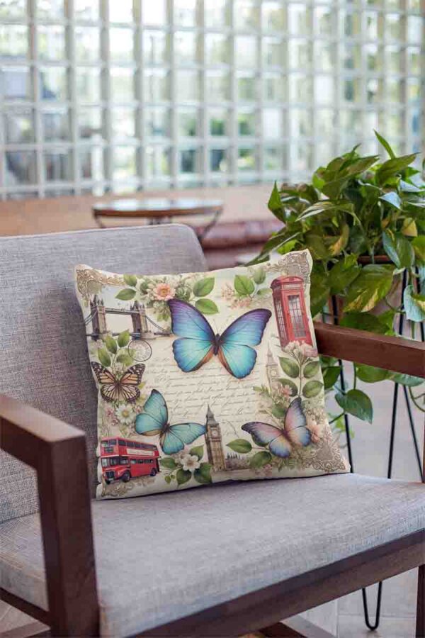 Cojines infantiles decoración temática mariposas Mod.Mariposa Británica - Image 3
