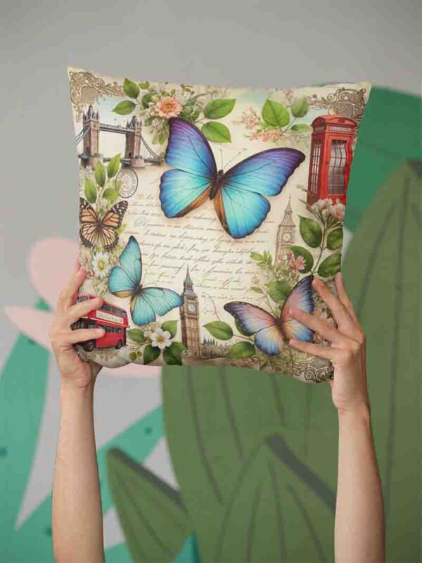 Cojines infantiles decoración temática mariposas Mod.Mariposa Británica