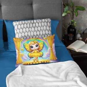 Funda para almohada larga decoracion con mariposa Mod.Mariposa Estelar