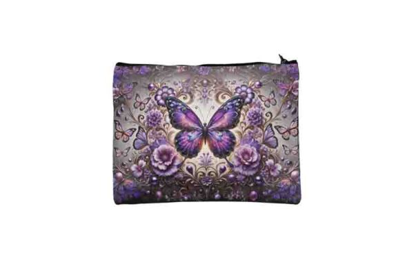 Cosmetiquera de viaje transparente con mariposas Mod.Mariposa Imperial - Image 2