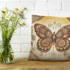 Fundas para cojines sala mariposas coloridas Mod.Mariposa Sagrada