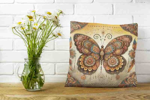 Fundas para cojines sala mariposas coloridas Mod.Mariposa Sagrada