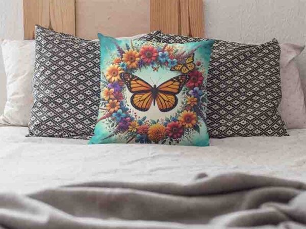 Fundas para cojines pequeños de maripositas Mod.Mariposa en Flor Eterna - Image 3