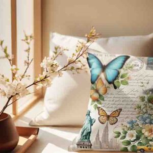 Cojín de mariposa decorativo para sala Mod.Mariposa en Nueva York