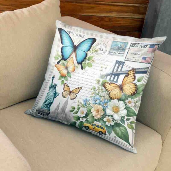 Cojín de mariposa decorativo para sala Mod.Mariposa en Nueva York - Image 2