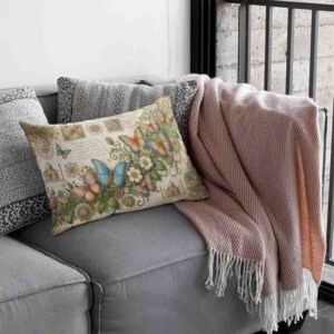 Fundas para almohadas economicas de mariposas Mod.Mariposas de Oriente