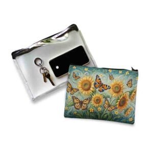 Cosmetiqueras transparente de mariposas Mod.Mariposas del Sol