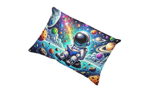 Almohada funda decoracion de astronauta Mod.Mentes Estelares - Image 3