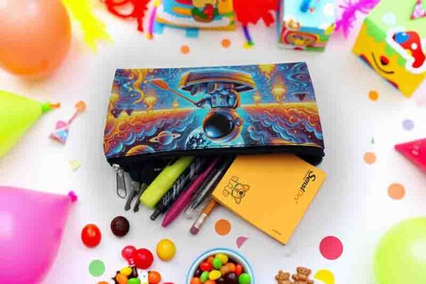 Estuches de astronauta recuerdo fiesta cumple Mod.Navegante del Fuego Estelar