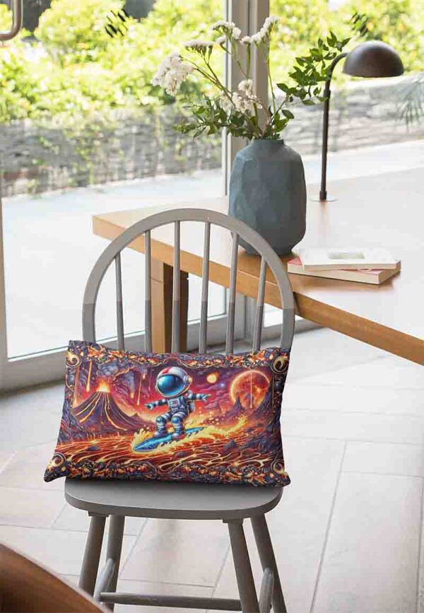 Cubre almohadas tematica de astronauta Mod.Olas de Lava Cósmica