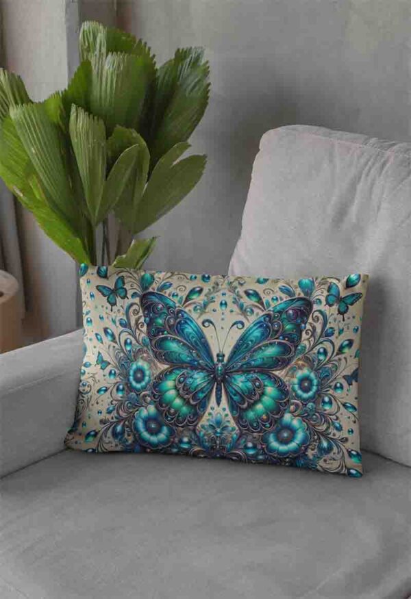 decorativas para almohadas mariposas para decorar Mod.Olas de Seda - Image 2