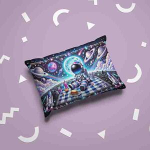 Protector de almohada astronauta decoracion Mod.Picnic entre Planetas