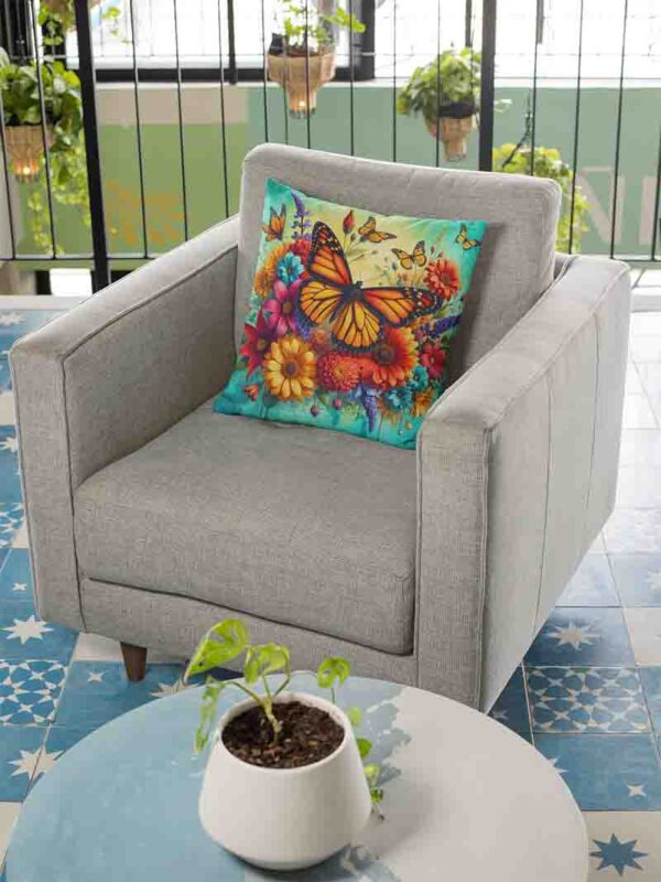 Fundas de cojines para sillones de sala de mariposas Mod.Reina Monarca - Image 4