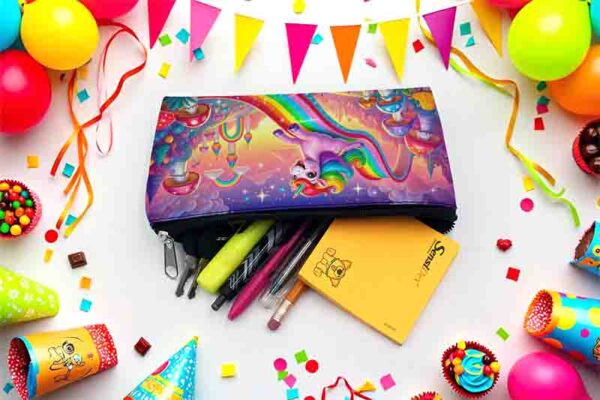 Lapiceras para dulceros feliz cumple unicornio MOD.Resbalín de Fantasía