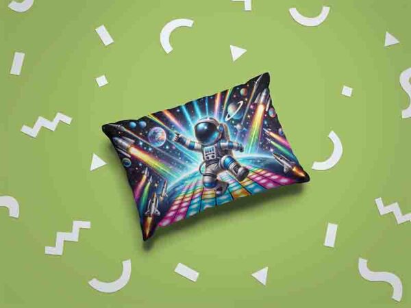 Fundas decorativas para almohadas decoracion astronauta Mod.Ritmo cósmico - Image 2