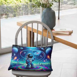 Fundas para almohadas economicas temática astronauta Mod.Sendero del Infinito