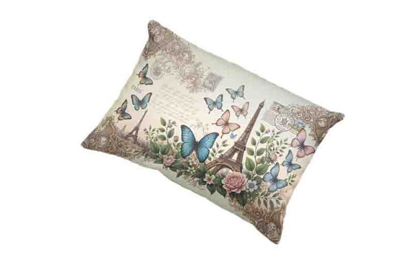 Funda de almohada mariposas aesthetic Mod.Suspiros de la Torre Eiffel - Image 3