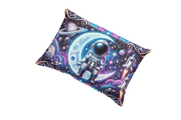 Fundas decorativas para almohadas tematica de astronauta Mod.Travesía Celeste - Image 2