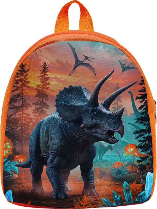 Mochilas dulceros para fiesta de dinosaurio Mod.Triceratops