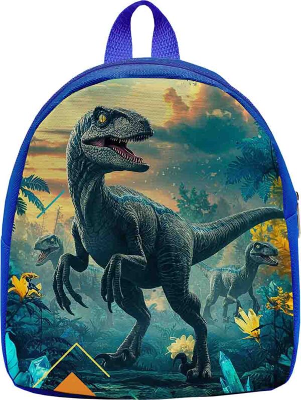 Mochilas para dulceros de fiesta con dinosaurios Mod.Velociraptor