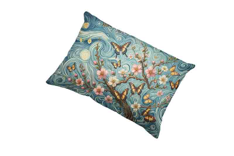 Fundas para almohadas economicas de mariposas Mod.Viento de Estrellas - Imagen 2