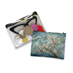 Cosmetiquera transparente de mariposas vintage Mod.Viento de Estrellas