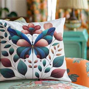 Cojines decorativos para cama mariposas para decorar Mod.Vuelo Elegante