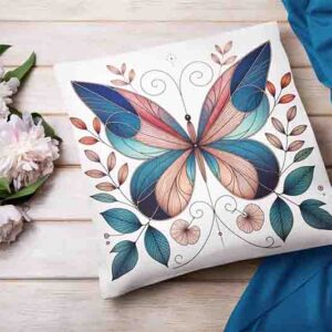 Cojines para muebles de sala mariposas grandes para decorar Mod.Vuelo Interior